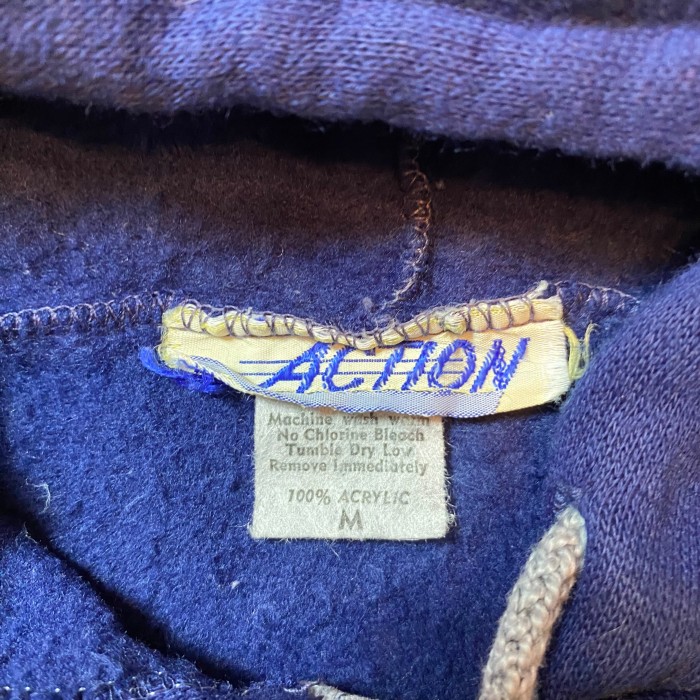70s action ジップアップパーカー USA製 M ネイビー | Vintage.City 古着屋、古着コーデ情報を発信