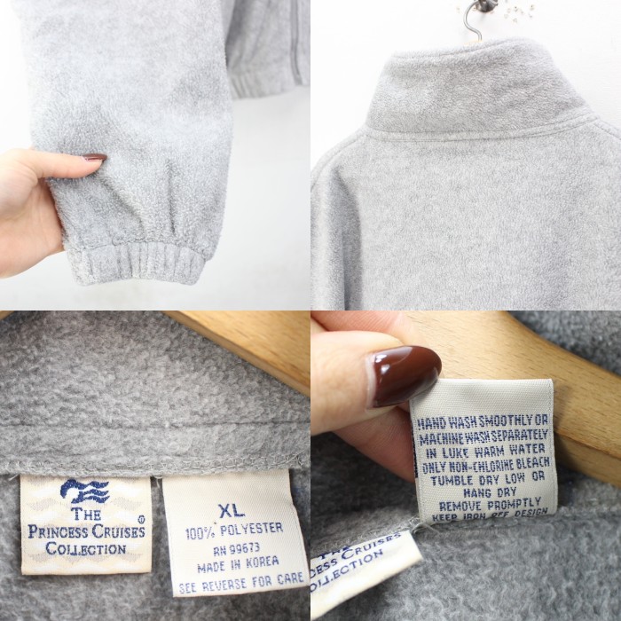 USA VINTAGE アメリカ古着刺繍デザインフリースジップアップジャケット | Vintage.City 古着屋、古着コーデ情報を発信