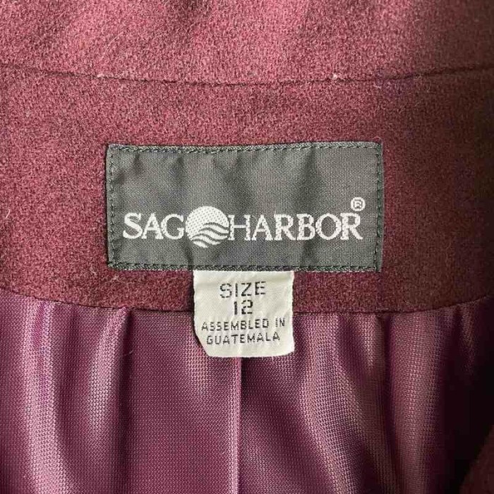 古着SAG HARBOR バーガンディ ウール テーラードジャケット | Vintage.City 古着屋、古着コーデ情報を発信