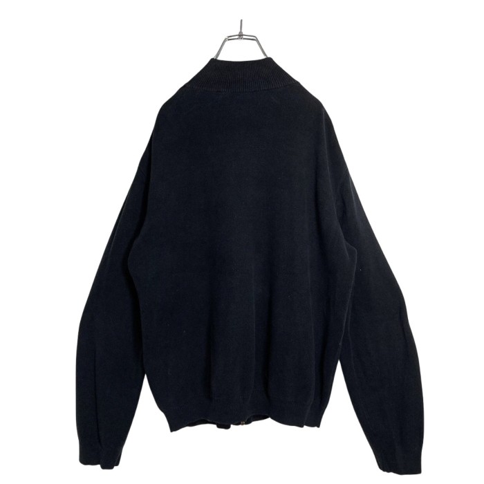 90s zip-up cotton knit design jacket | Vintage.City 빈티지숍, 빈티지 코디 정보
