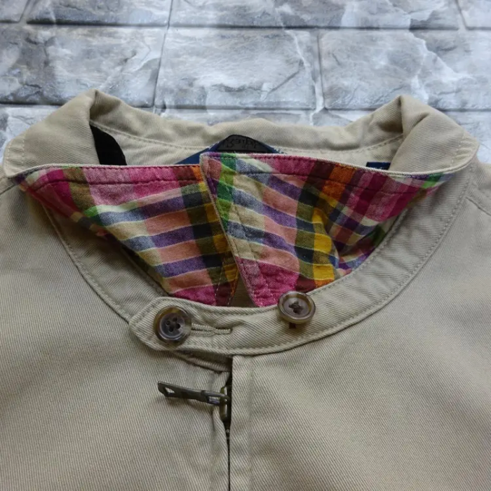 80’s ラルフローレン ドリズラージャケット XL ベージュ フルジップ 襟 | Vintage.City 古着屋、古着コーデ情報を発信