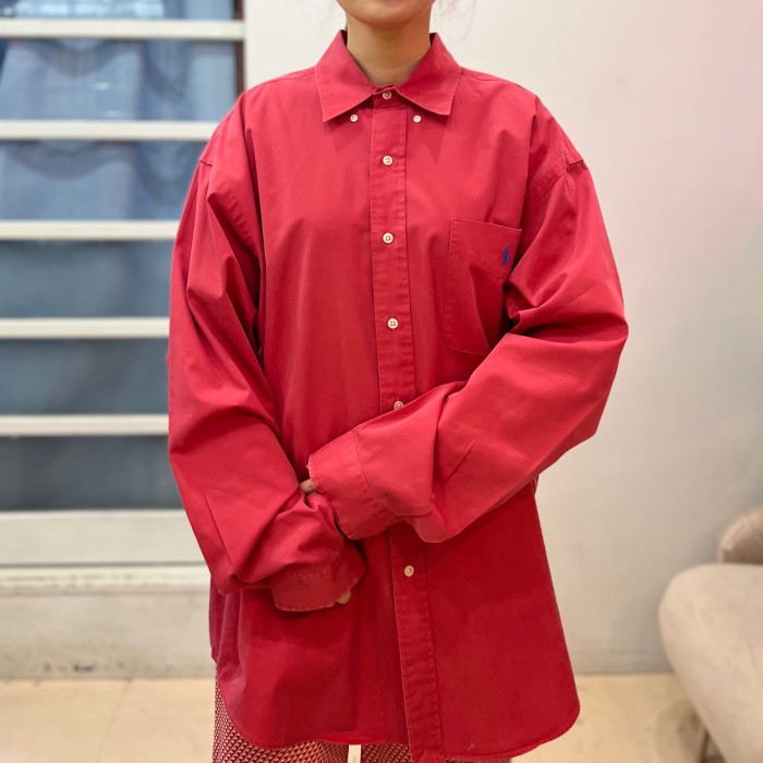 Ralph Lauren Cherry color shirt | Vintage.City 古着屋、古着コーデ情報を発信