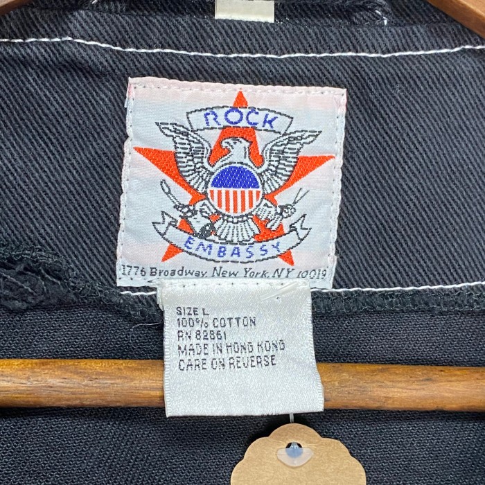 ROCK EMBASSY   デニムジャケット　L   刺繍 | Vintage.City 古着屋、古着コーデ情報を発信