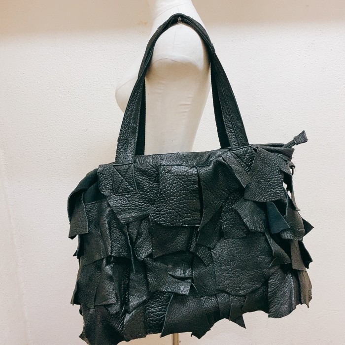 ヴィンテージ　レザートートバッグ　黒　vintage leather bags | Vintage.City 빈티지숍, 빈티지 코디 정보