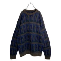 80-90s All pattern design alpaca knit sw | Vintage.City ヴィンテージ 古着