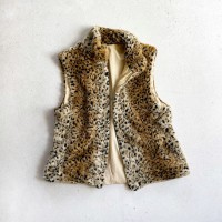 Vintage Leopard Fur Jip up Vest 【M】 | Vintage.City ヴィンテージ 古着