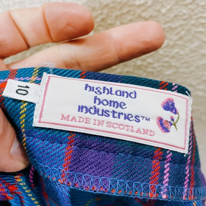 ハイランドホーム　ウールスカート　巻きスカート　スコットランド製　チェック柄 | Vintage.City 古着屋、古着コーデ情報を発信