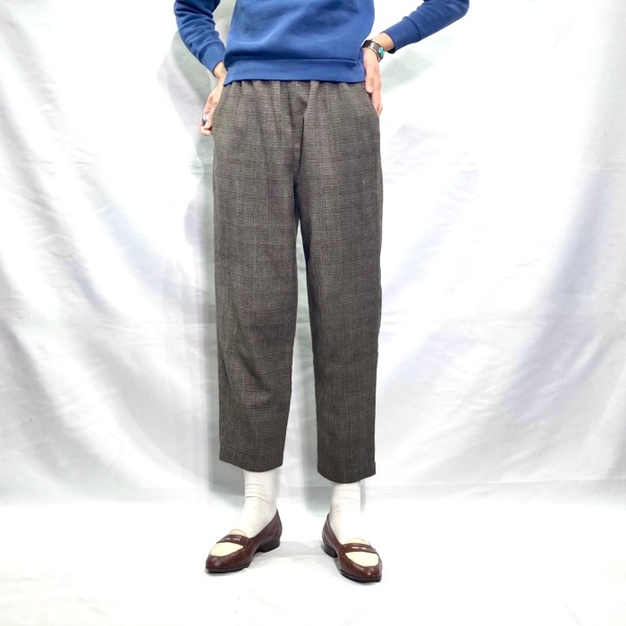 Made in USA plaid pattern easy pants | Vintage.City 빈티지숍, 빈티지 코디 정보