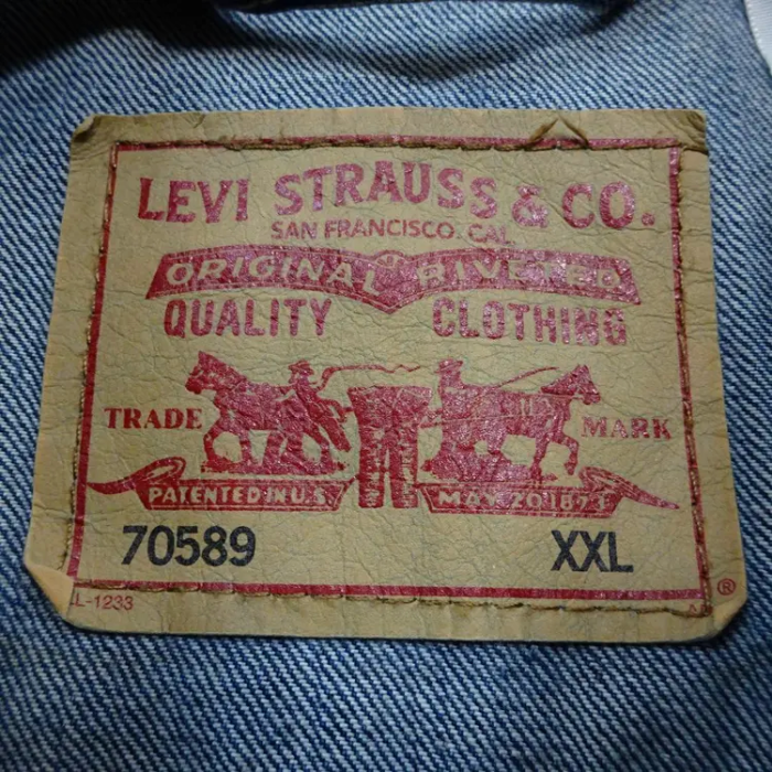 リーバイス デニムジャケット XXL ブルー 70589 胸ポケット シンプル | Vintage.City 빈티지숍, 빈티지 코디 정보