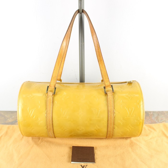 LOUIS VUITTON Handbag M91329 Papillon 30 Monogram Vernis yellow