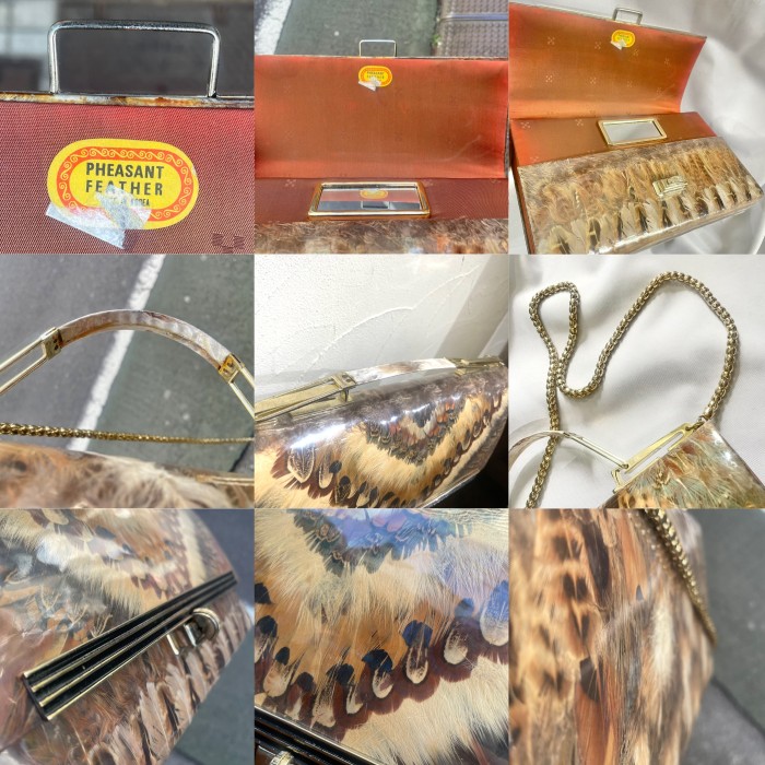 Pheasant feather chain bag | Vintage.City 古着屋、古着コーデ情報を発信
