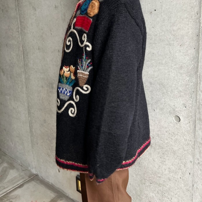 knitting design jacket | Vintage.City 古着屋、古着コーデ情報を発信