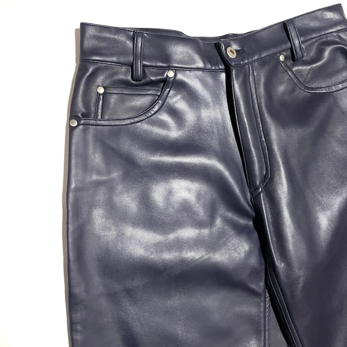 90s vinyl leather tapered pants | Vintage.City 古着屋、古着コーデ情報を発信