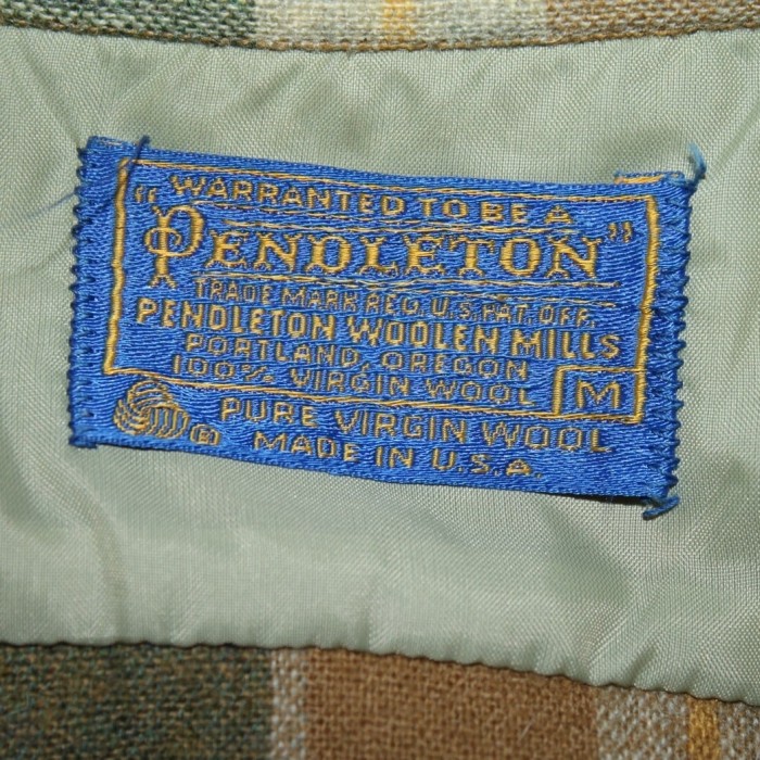 70s PENDLETON Wool Open Collar Shirt USA | Vintage.City 빈티지숍, 빈티지 코디 정보