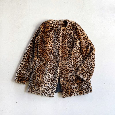 Vintage Leopard Fur Collarless Coat 【12】 | Vintage.City ヴィンテージ 古着
