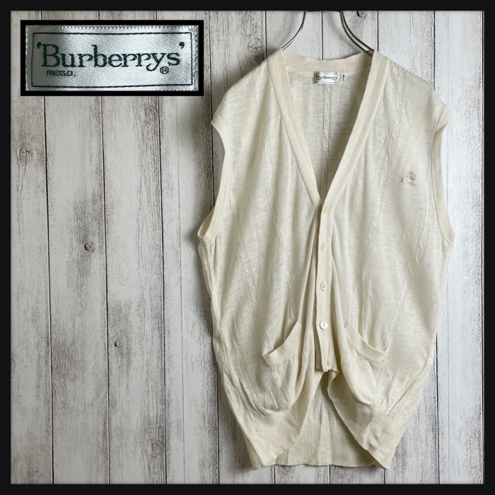 Burberry’s  90s old ベストカーディガン オフホワイト | Vintage.City 빈티지숍, 빈티지 코디 정보