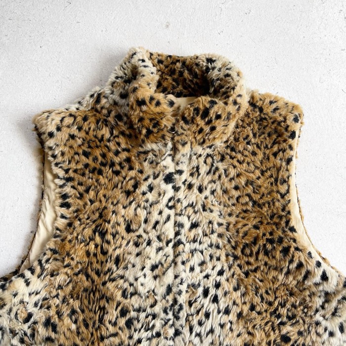 Vintage Leopard Fur Jip up Vest 【M】 | Vintage.City Vintage Shops, Vintage Fashion Trends