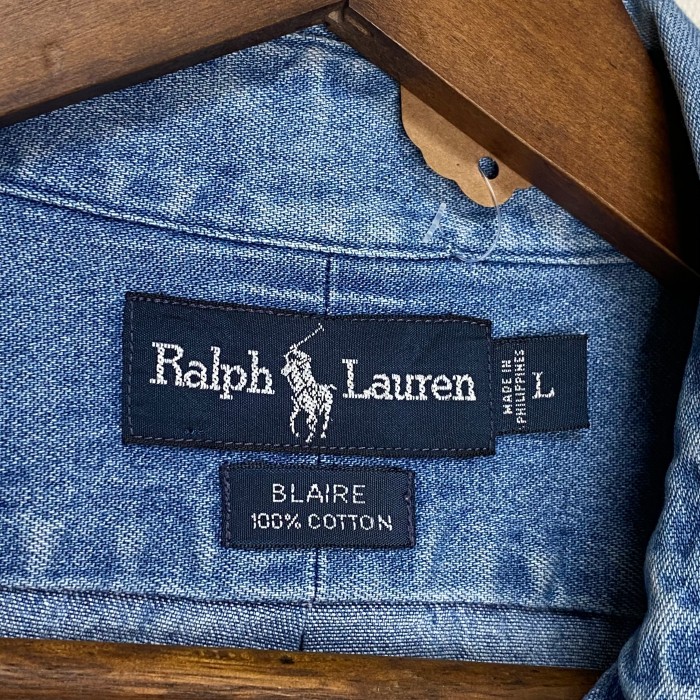 【90's】RALPH LAUREN   長袖シャツ　L   刺繍　コットン10 | Vintage.City 빈티지숍, 빈티지 코디 정보