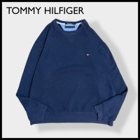 【TOMMY HILFIGER】 刺繍 ワンポイントロゴ スウェット L 古着 | Vintage.City ヴィンテージ 古着