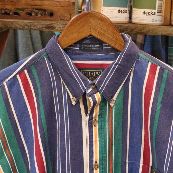 CHAPS Ralph Lauren striped shirt Lサイズ | Vintage.City 빈티지숍, 빈티지 코디 정보
