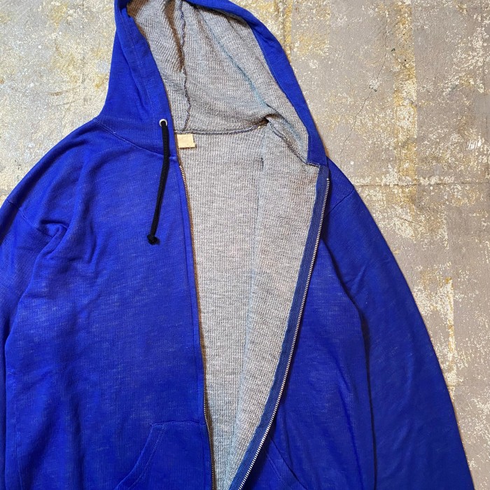 50s60s ジップアップパーカー ダブルフェイス XL相当 ブルー | Vintage.City 古着屋、古着コーデ情報を発信