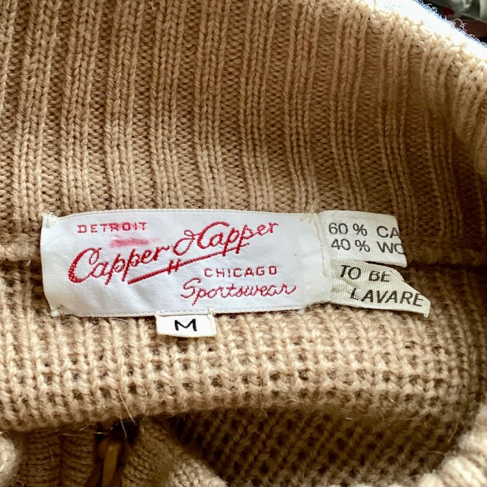 ケーブル編みのジップアップセーター　　mnｰ39 | Vintage.City 古着屋、古着コーデ情報を発信