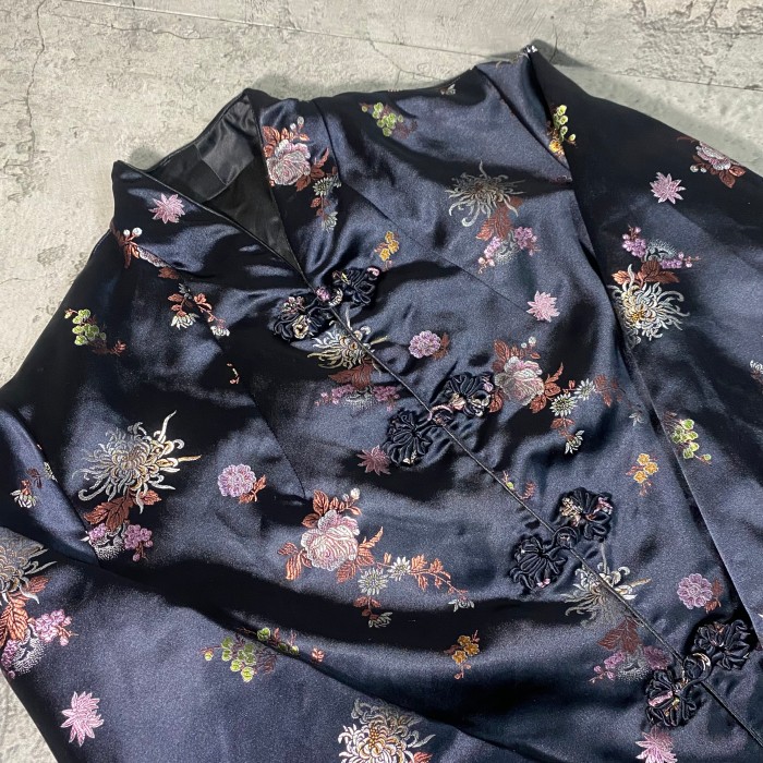 reversible silk chinese jacket | Vintage.City 빈티지숍, 빈티지 코디 정보