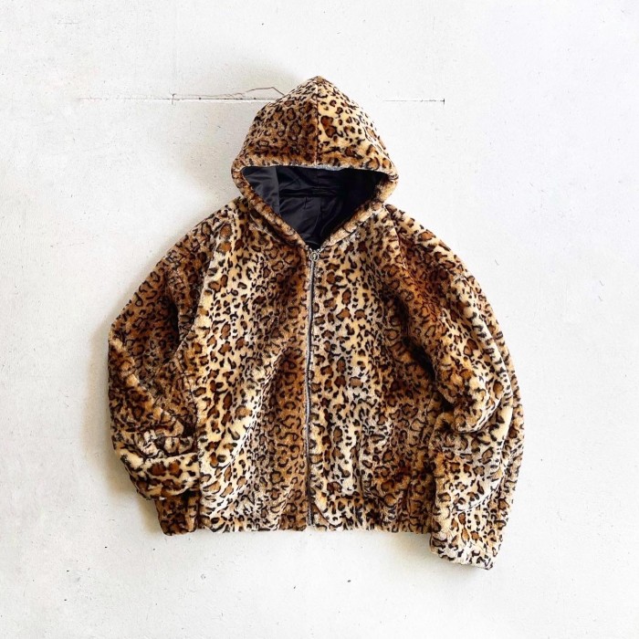 rare!! Leopard zip up parka 【XL】 | Vintage.City 빈티지숍, 빈티지 코디 정보