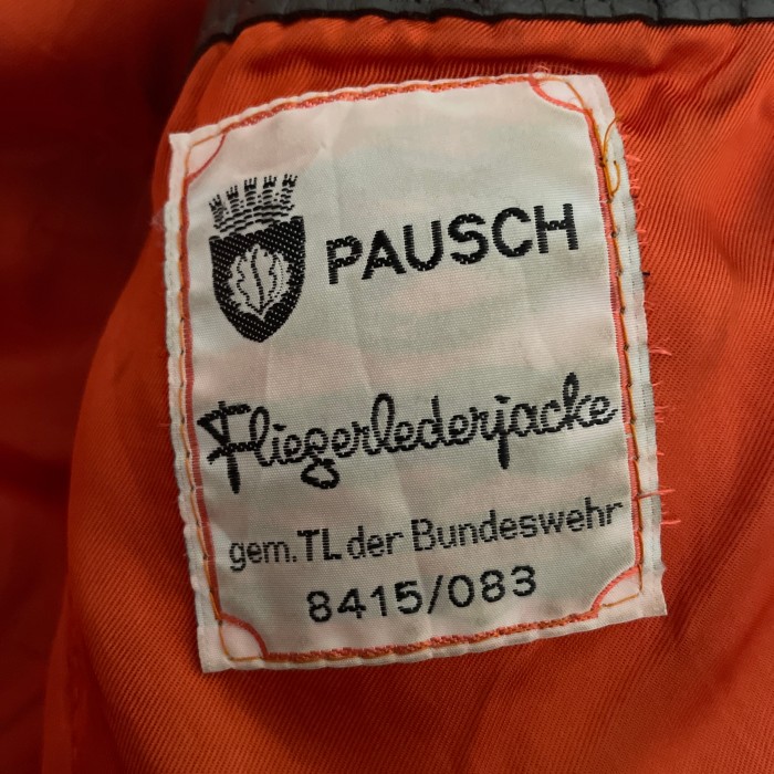 80’s German PAUSCH Leather Flight Jacket | Vintage.City 빈티지숍, 빈티지 코디 정보
