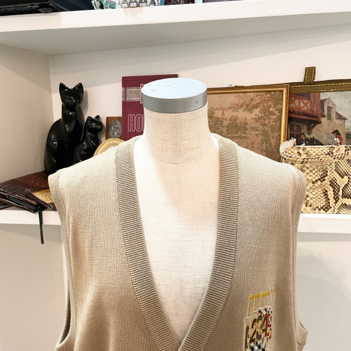 Burberry/knit vest | Vintage.City 古着屋、古着コーデ情報を発信