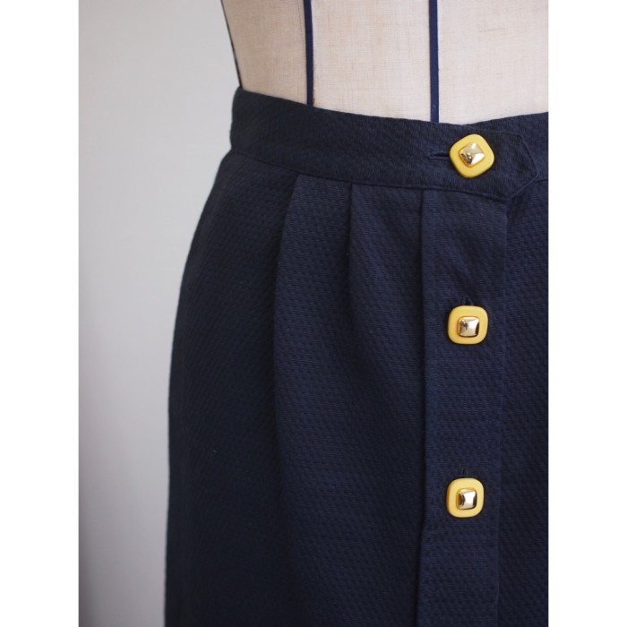 long skirt イタリア製 ロングスカート 黒黄 タイト レディースM | Vintage.City 古着屋、古着コーデ情報を発信