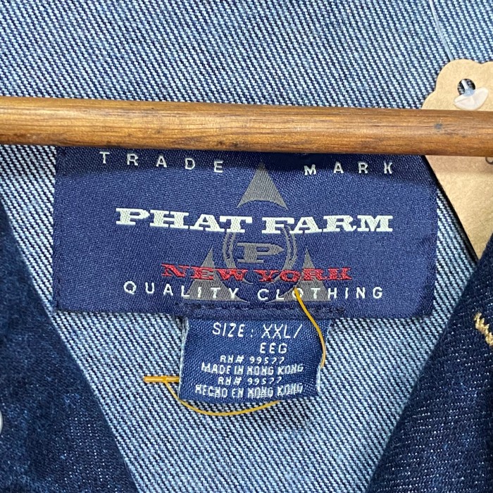 PHAT FARM   デニムジャケット　2XL   ブランドタグ　刺繍 | Vintage.City 빈티지숍, 빈티지 코디 정보