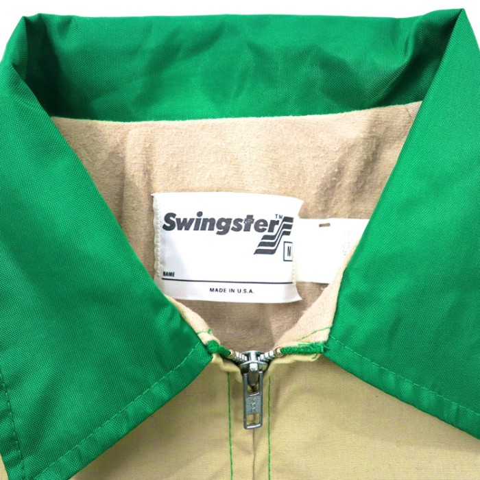 SWINGSTER スイングトップ M グリーン ナイロン 90s USA製 | Vintage.City 古着屋、古着コーデ情報を発信