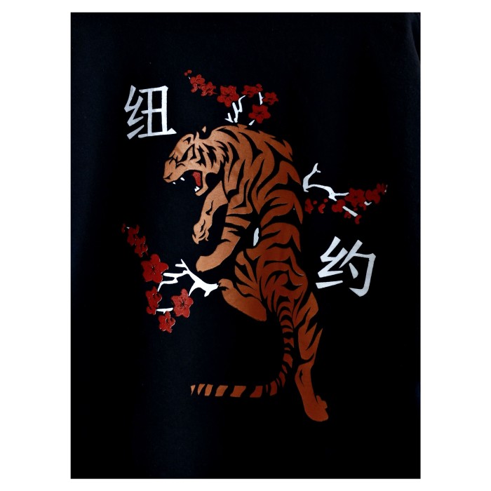 Chinese “New York” Tiger Printed Hoodie | Vintage.City 古着屋、古着コーデ情報を発信