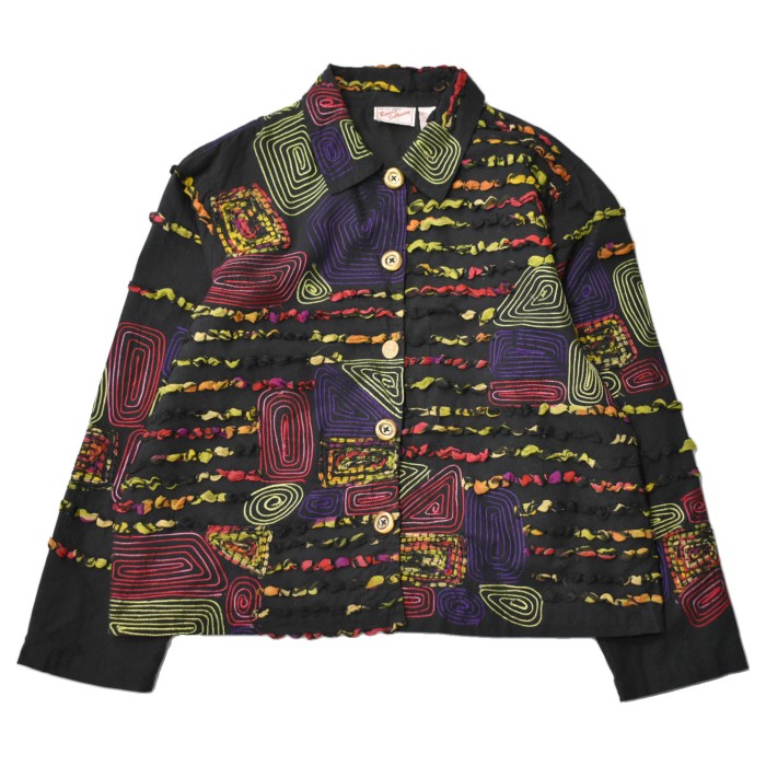 Old Embroidery Design Jacket | Vintage.City 古着屋、古着コーデ情報を発信