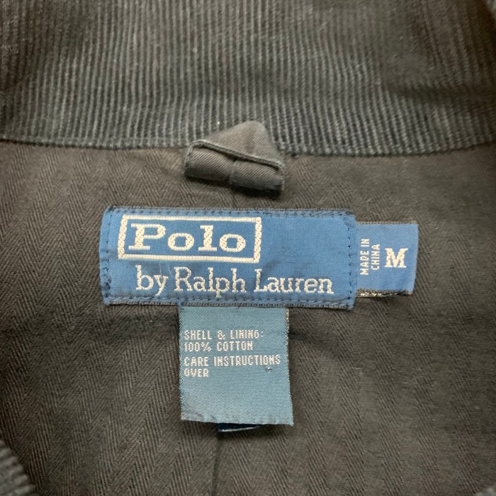 90'S RALPH LAUREN コットン ハンティングジャケット ブラック | Vintage.City 古着屋、古着コーデ情報を発信