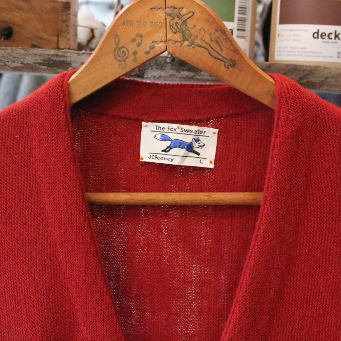 JCPenney The Fox sweater cardigan | Vintage.City 古着屋、古着コーデ情報を発信