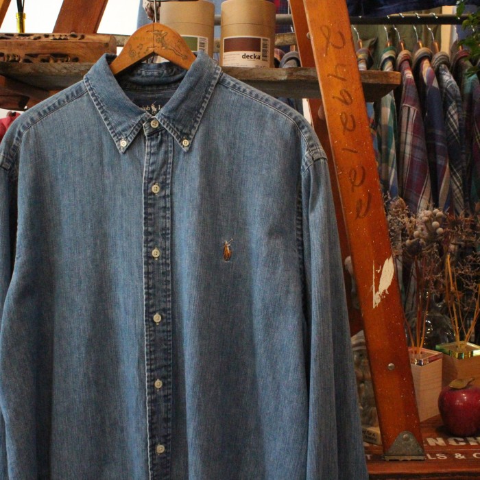 Ralph Lauren denim shirt XLサイズ 3点留めボタン | Vintage.City 古着屋、古着コーデ情報を発信