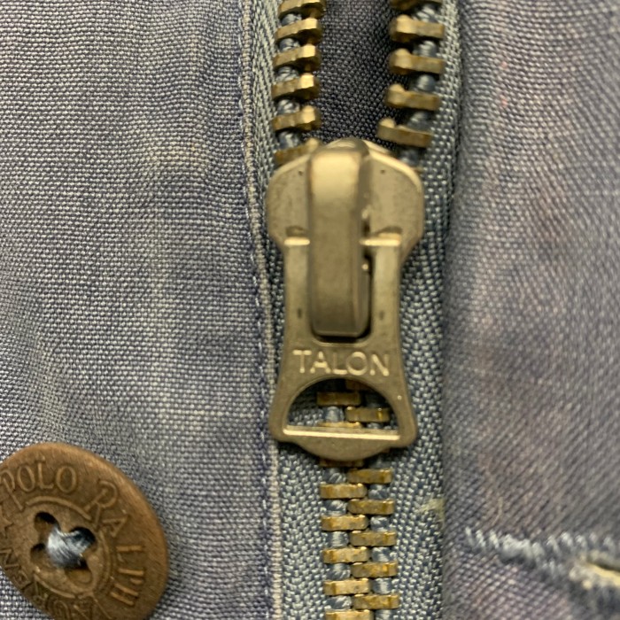 90'S RALPH LAUREN コットン ハンティングジャケット ブルー | Vintage.City 古着屋、古着コーデ情報を発信