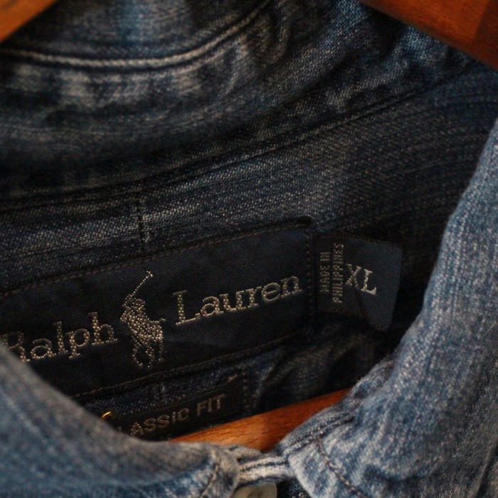Ralph Lauren denim shirt XLサイズ 3点留めボタン | Vintage.City 빈티지숍, 빈티지 코디 정보