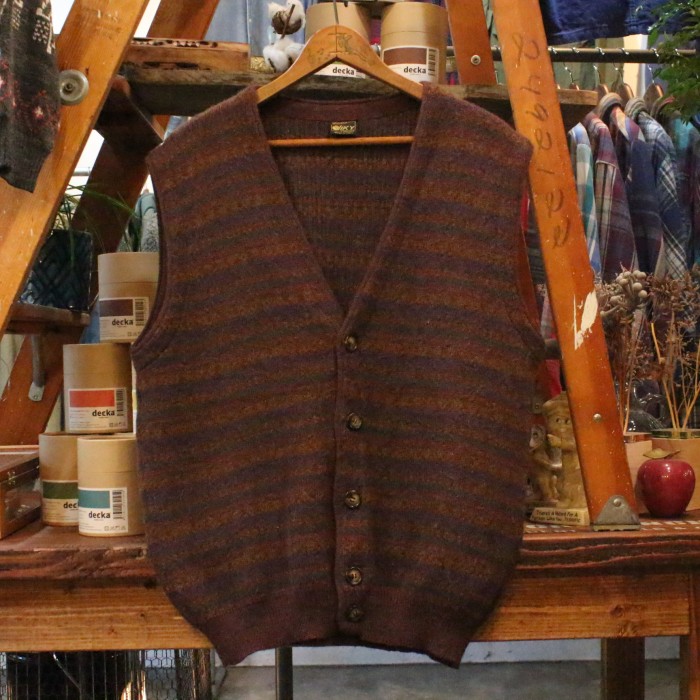 DESIGN KNIT VEST made in italy | Vintage.City 古着屋、古着コーデ情報を発信