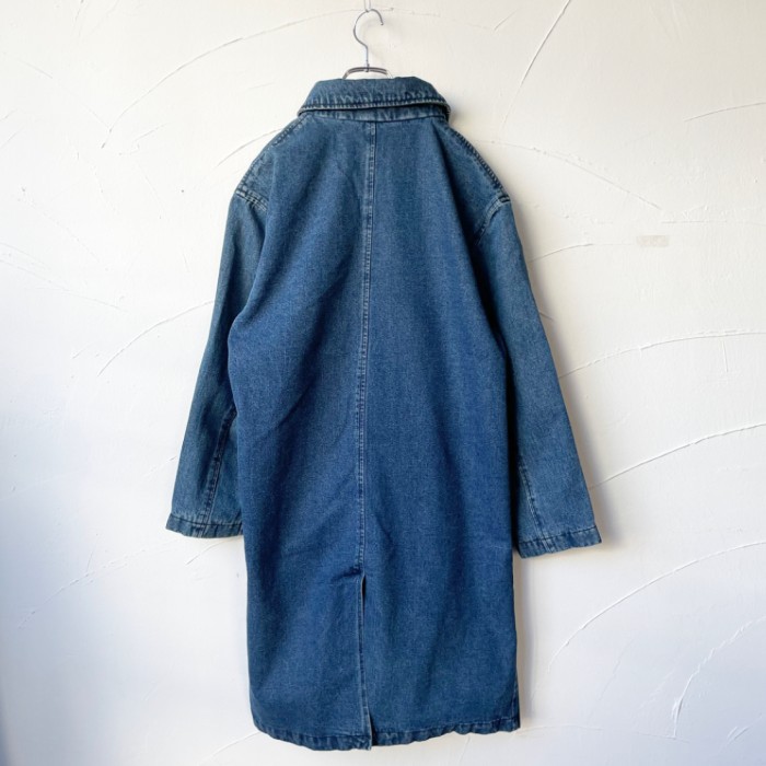 Denim long coat | Vintage.City 빈티지숍, 빈티지 코디 정보