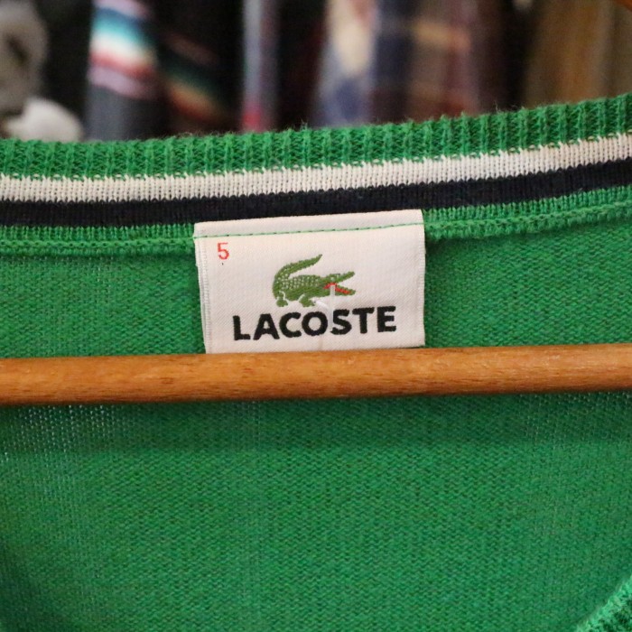 LACOSTE VNECK knit | Vintage.City 빈티지숍, 빈티지 코디 정보