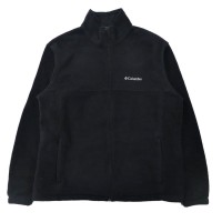 COLUMBIA フルジップフリースジャケット XL ブラック ポリエステル | Vintage.City 古着屋、古着コーデ情報を発信