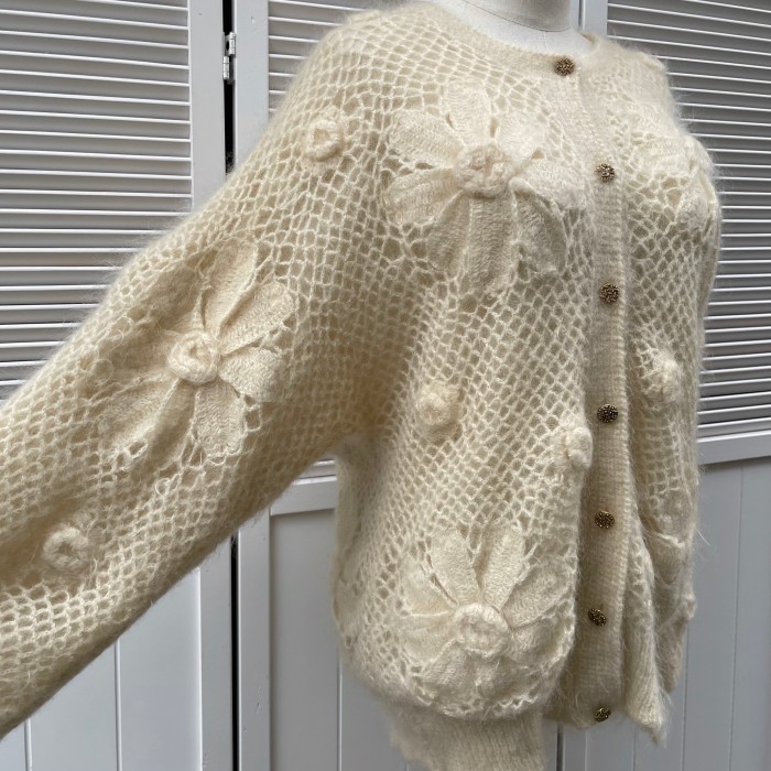 marguerite crochet cardigan | Vintage.City 古着屋、古着コーデ情報を発信
