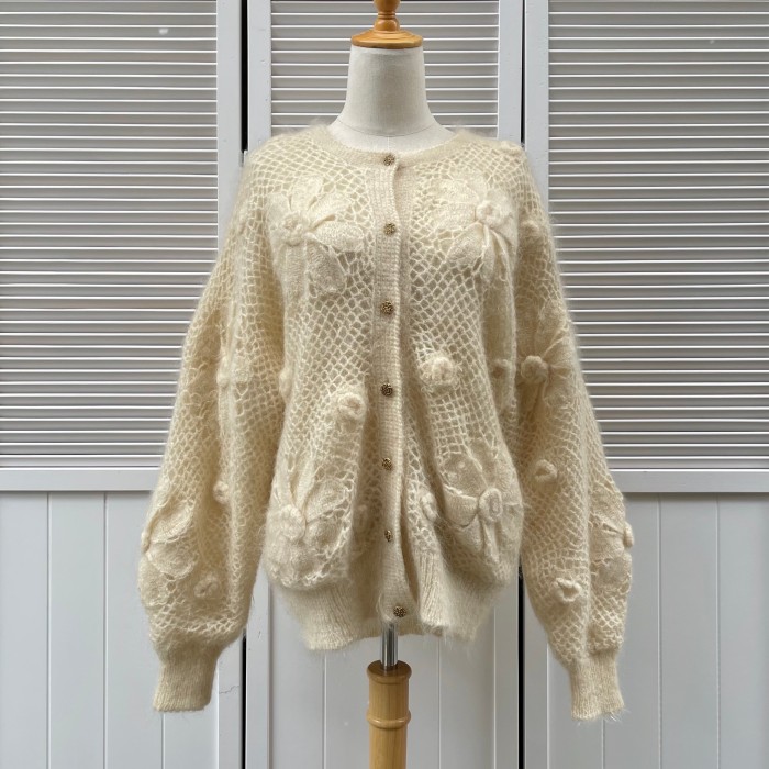 marguerite crochet cardigan | Vintage.City 古着屋、古着コーデ情報を発信