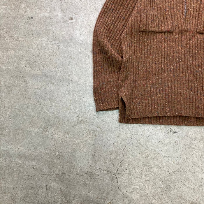 Vintage Half-Zip Knit Polo Shirt | Vintage.City 빈티지숍, 빈티지 코디 정보