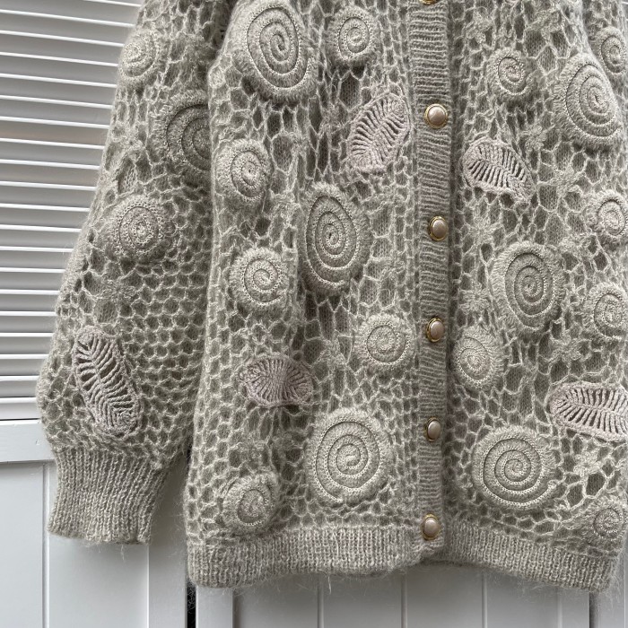 leaf & swirl crochet cardigan | Vintage.City Vintage Shops, Vintage Fashion Trends