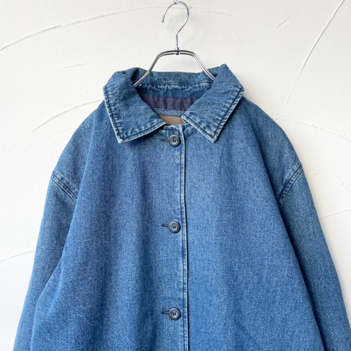 Denim long coat | Vintage.City 빈티지숍, 빈티지 코디 정보