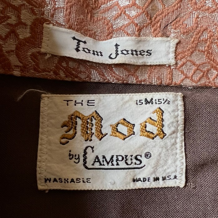 campus スキッパーシャツ シャツ ゴブラン織 60s | Vintage.City 빈티지숍, 빈티지 코디 정보